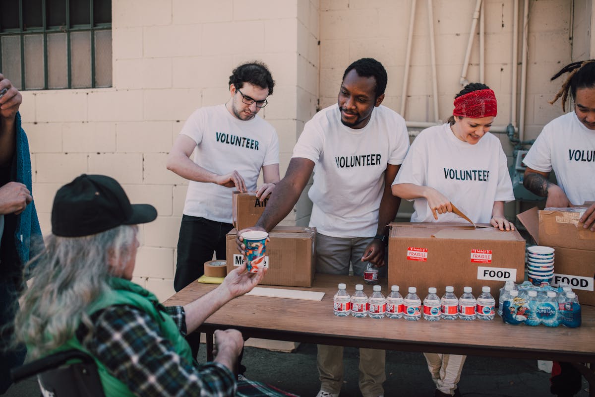 Community charity and food distribution